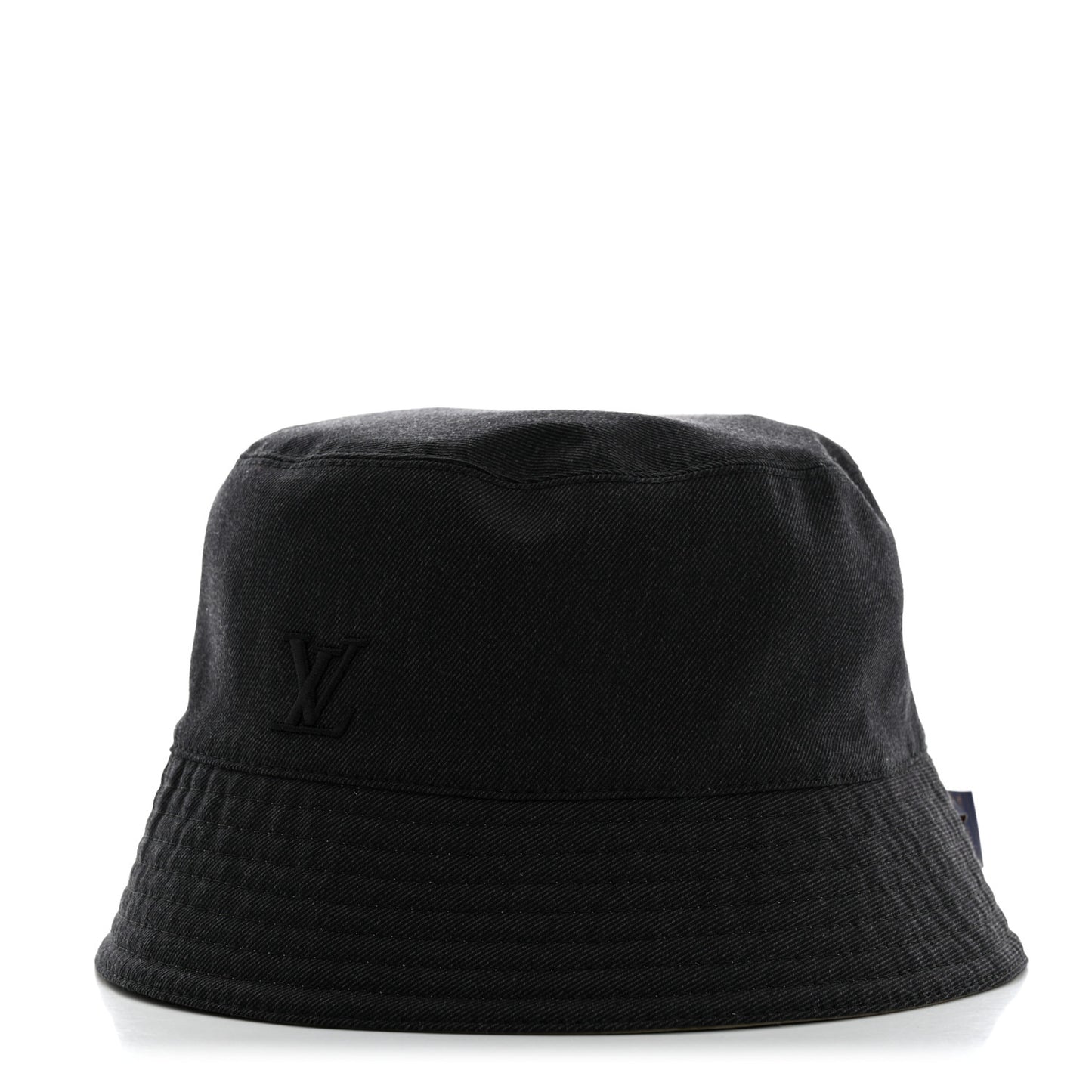 Nylon Wool Monogram Reversible Rain Bucket Hat L Beige