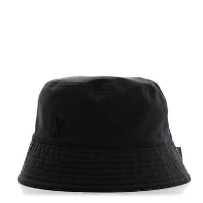 Louis Vuitton Nylon Wool Monogram Reversible Rain Bucket Hat L Beige 1 of 14