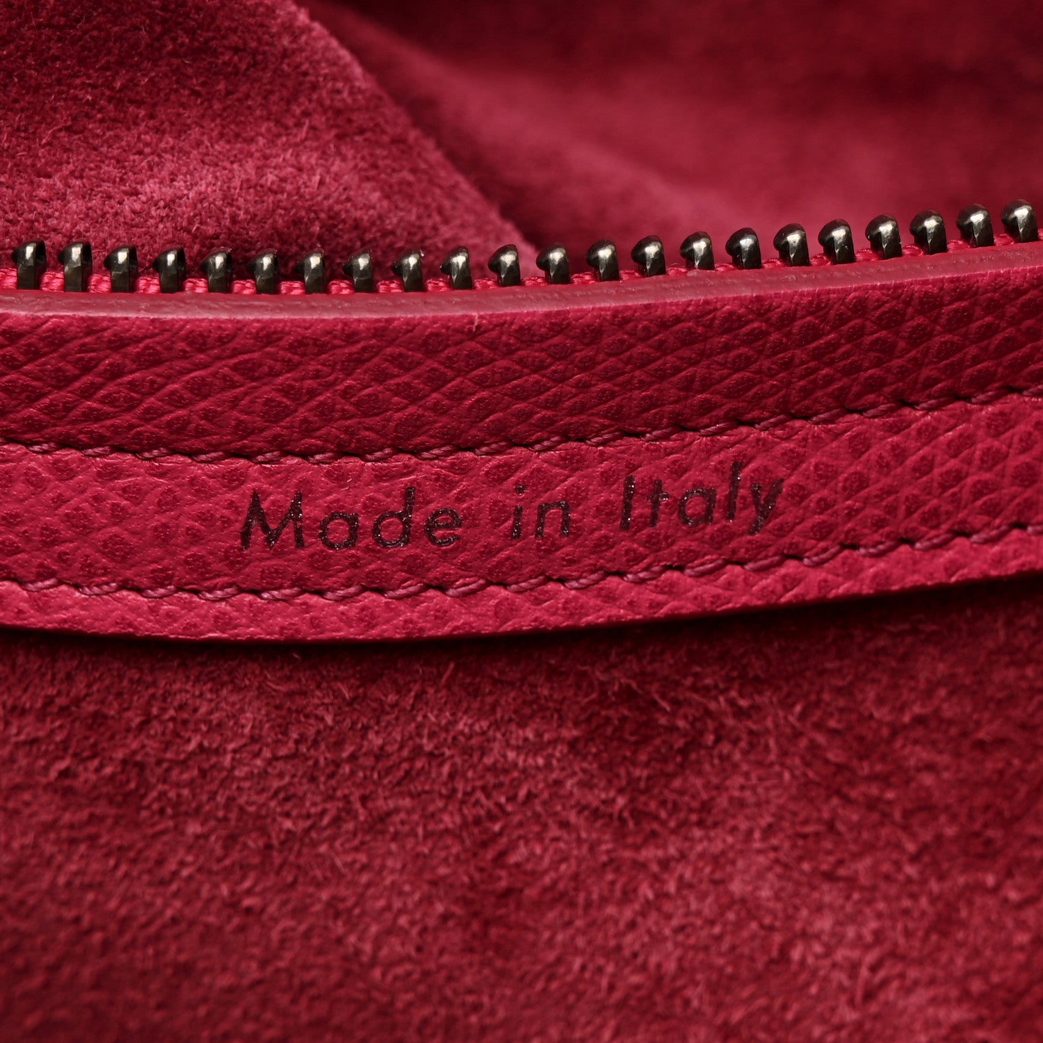 Celine Grained Calfskin Medium Phantom Luggage Fuchsia 7 of 23