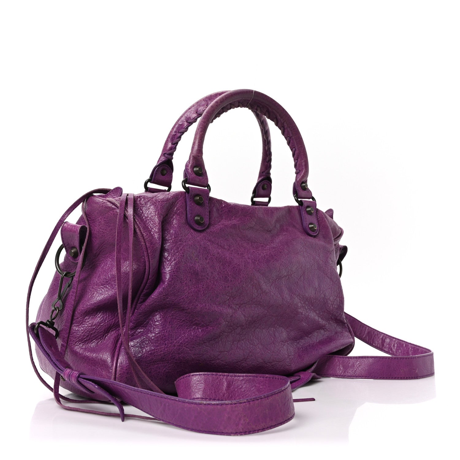 Balenciaga Agneau Classic Hardware Boston Ultraviolet 3 of 10