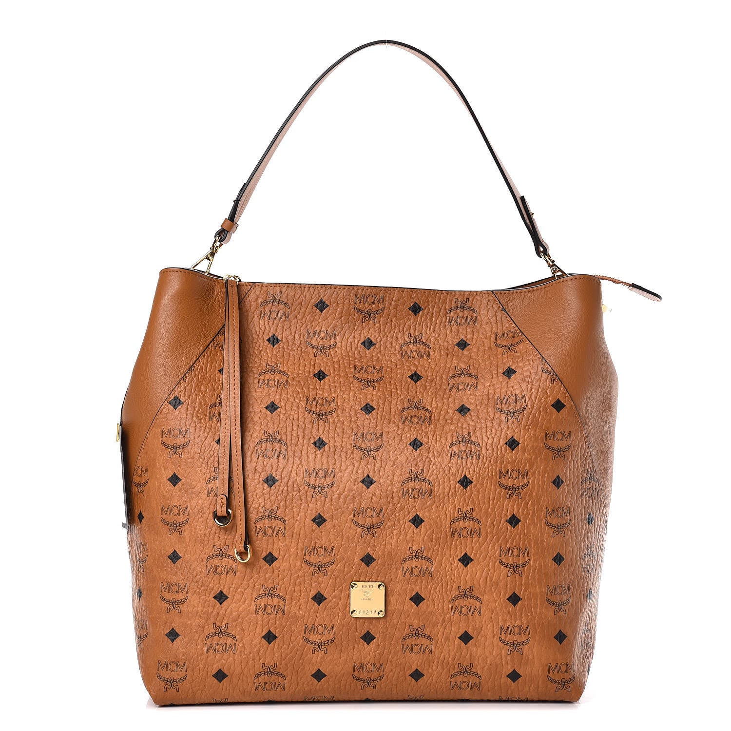MCM Visetos Large Klara Hobo Cognac 1 of 12