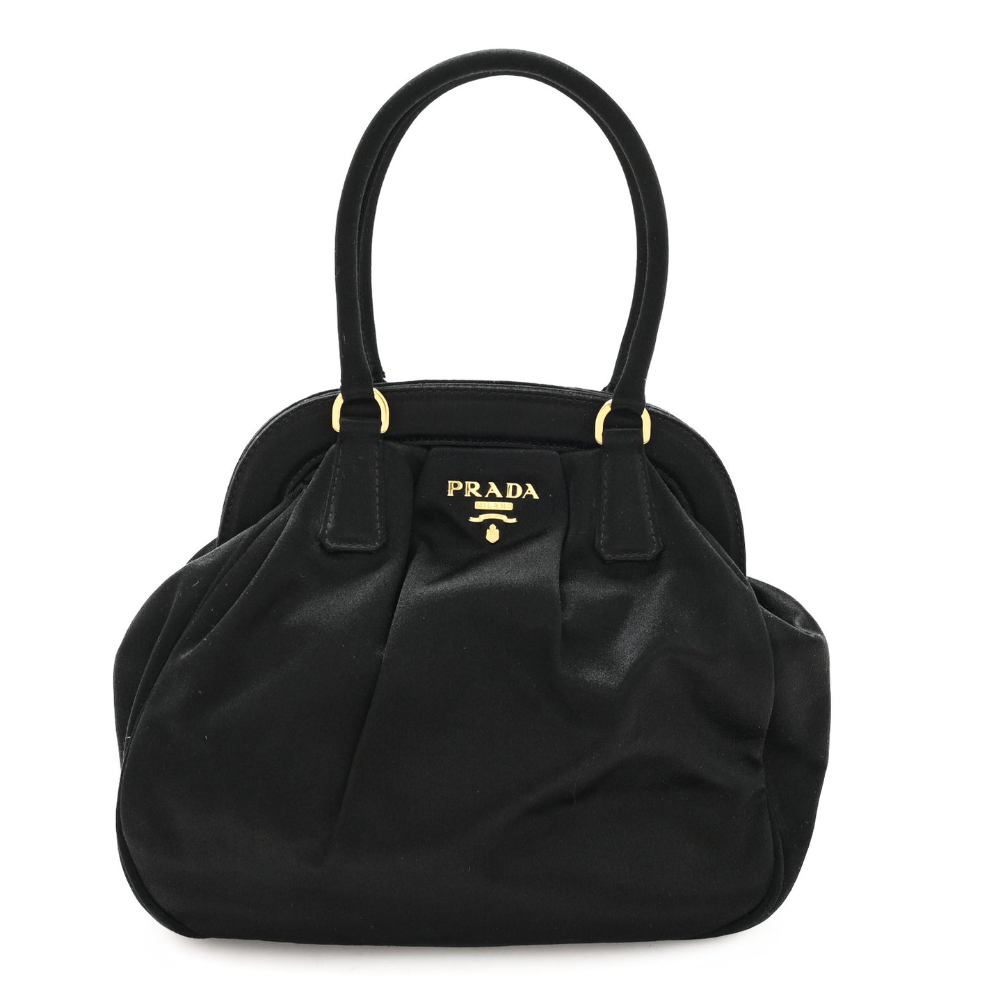 Satin Evening Bag Black