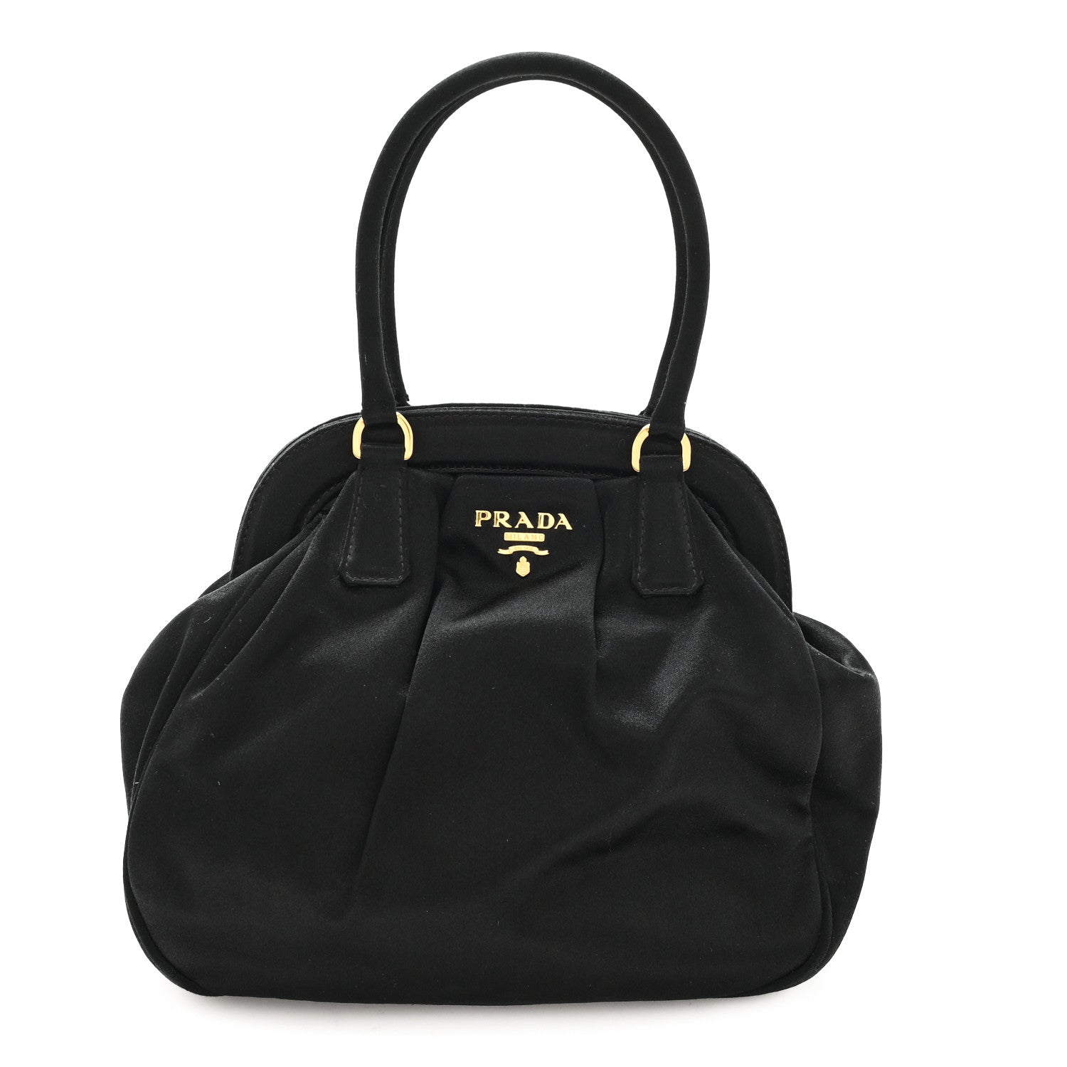 Prada Satin Evening Bag Black 1 of 10