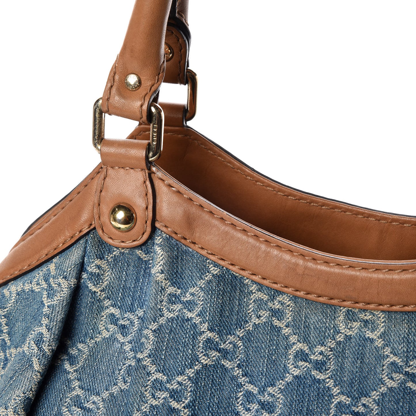 Denim Monogram Large Sukey Tote
