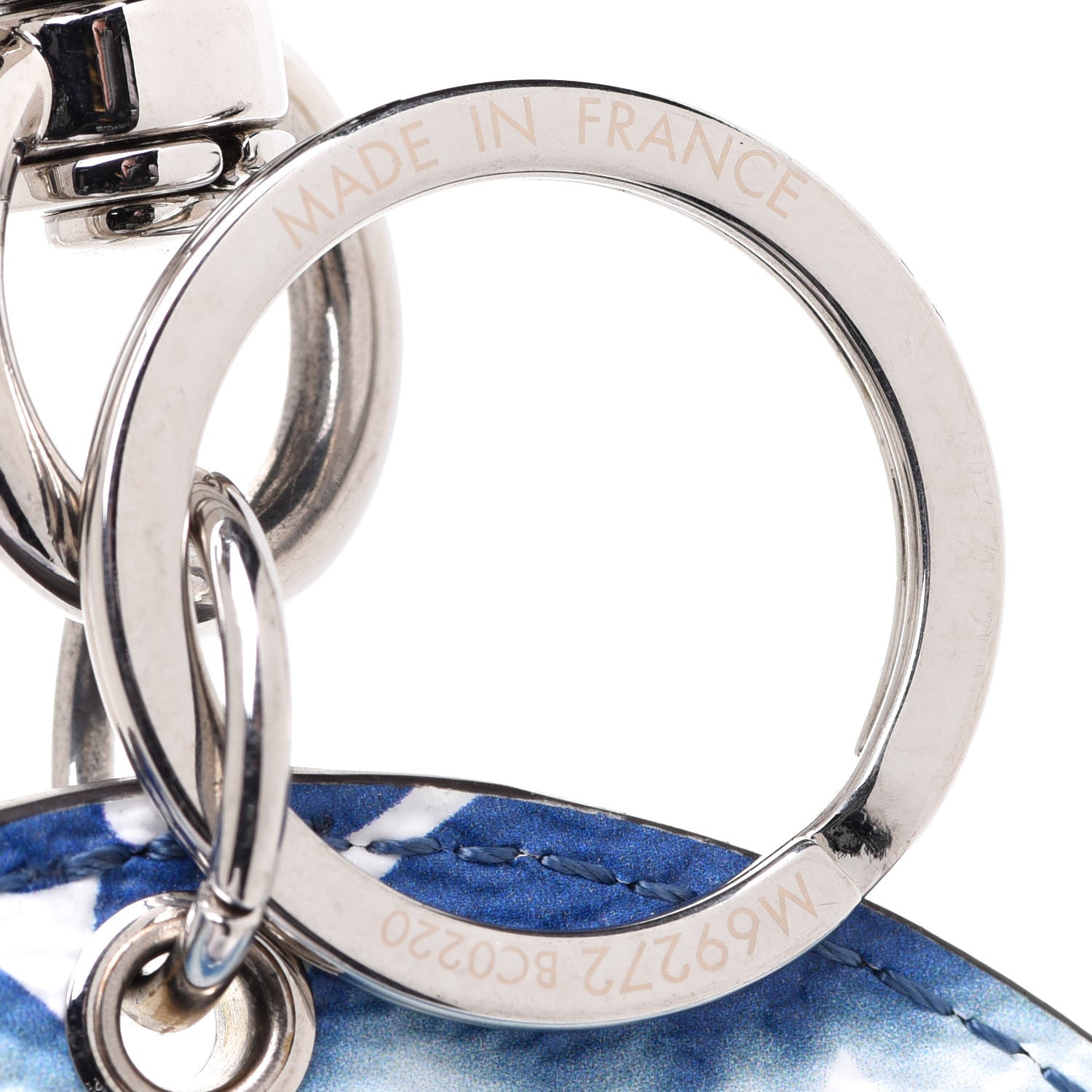 Louis Vuitton Monogram Escale Bag Charm Key Holder Blue 3 of 3