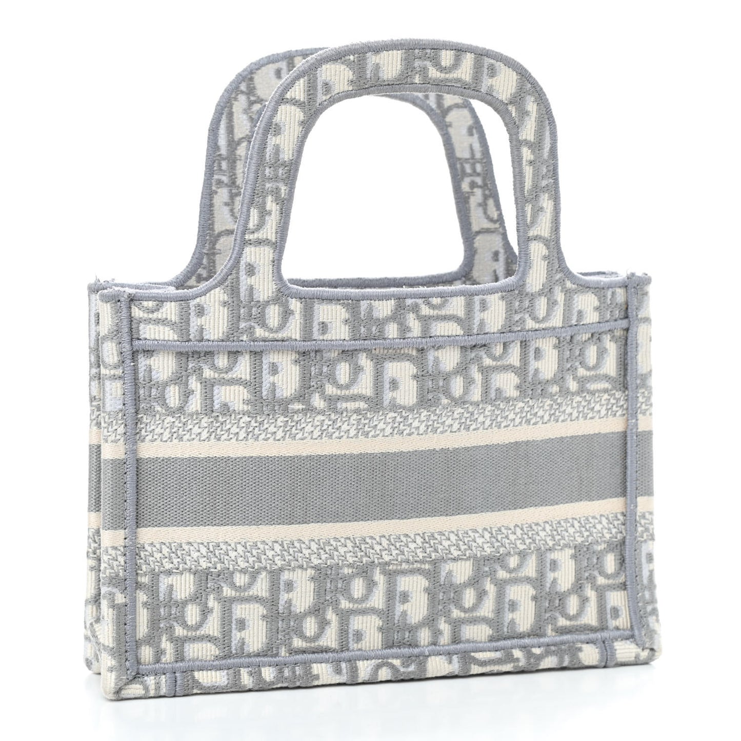 Oblique Mini Book Tote Grey Multicolor