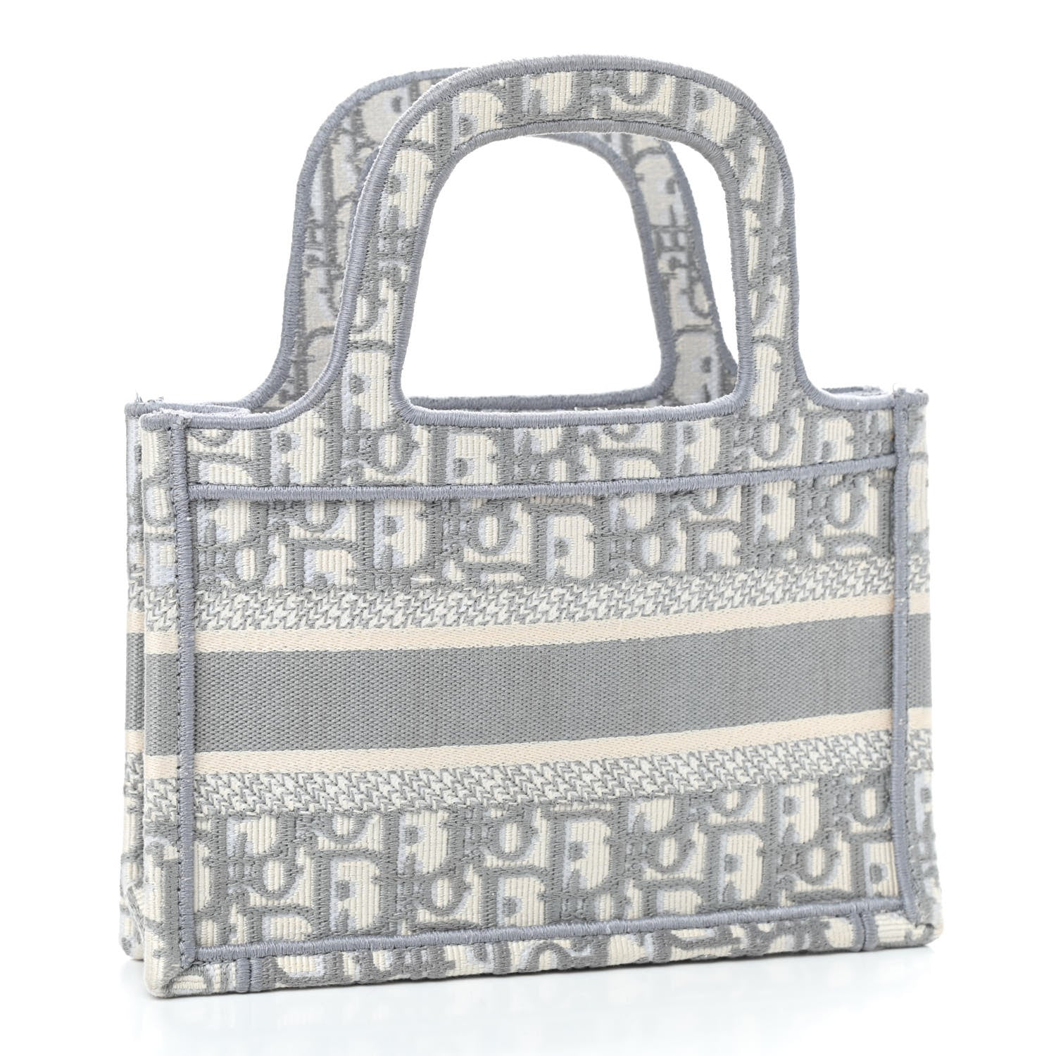 Christian Dior Oblique Mini Book Tote Grey Multicolor 3 of 10