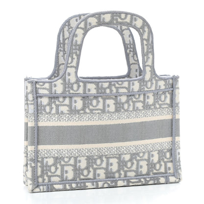 Christian Dior Oblique Mini Book Tote Grey Multicolor 3 of 10