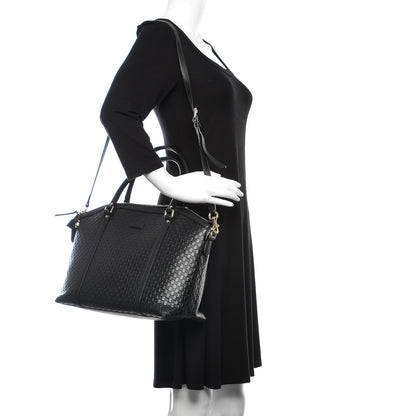 Gucci Soft Microguccissima Dome Satchel Black 2 of 9