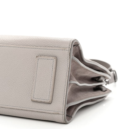 Saint Laurent Grained Calfskin Bi-Color Baby Supple Sac De Jour Souris Fog 10 of 12