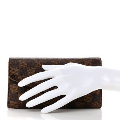 Louis Vuitton Damier Ebene Sarah Wallet NM 2 of 14