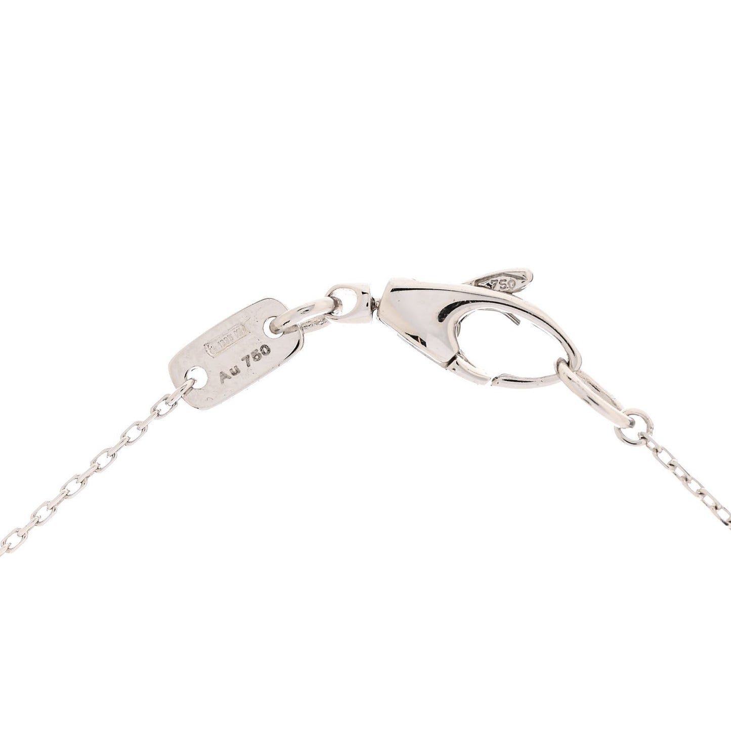 18K White Gold Diamond Heart Pendant Necklace