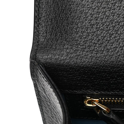 Gucci Textured Calfskin Bee Star Print Small Sylvie Shoulder Bag Black 10 of 10