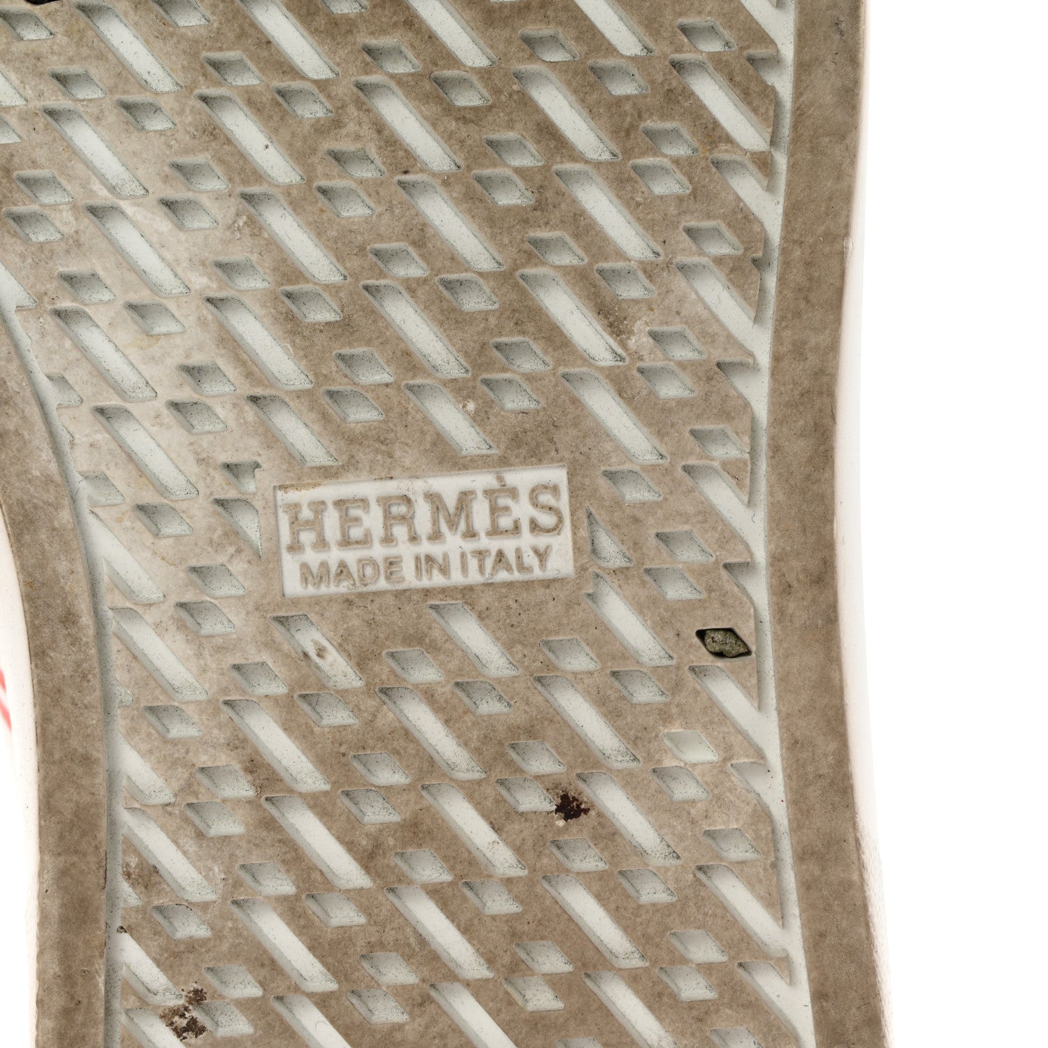 Hermes Calfskin Womens Advantage Sneakers 38 White Orange 8 of 11