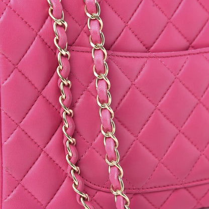 Chanel Lambskin Quilted Jumbo Mademoiselle Chic Flap Fuchsia 10 of 16