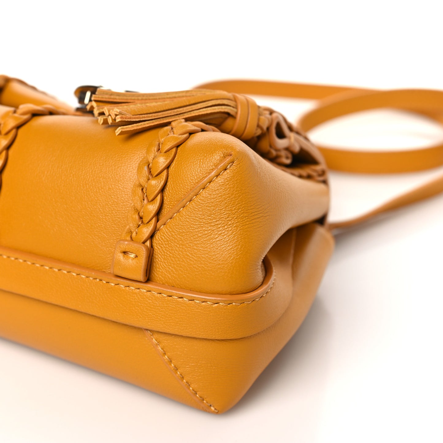 Smooth Calfskin Mini Penelope Soft Shoulder Bag Golden Yellow
