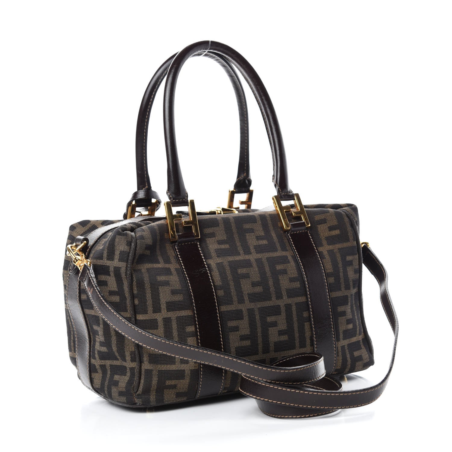 Fendi Zucca Boston Tobacco 3 of 9