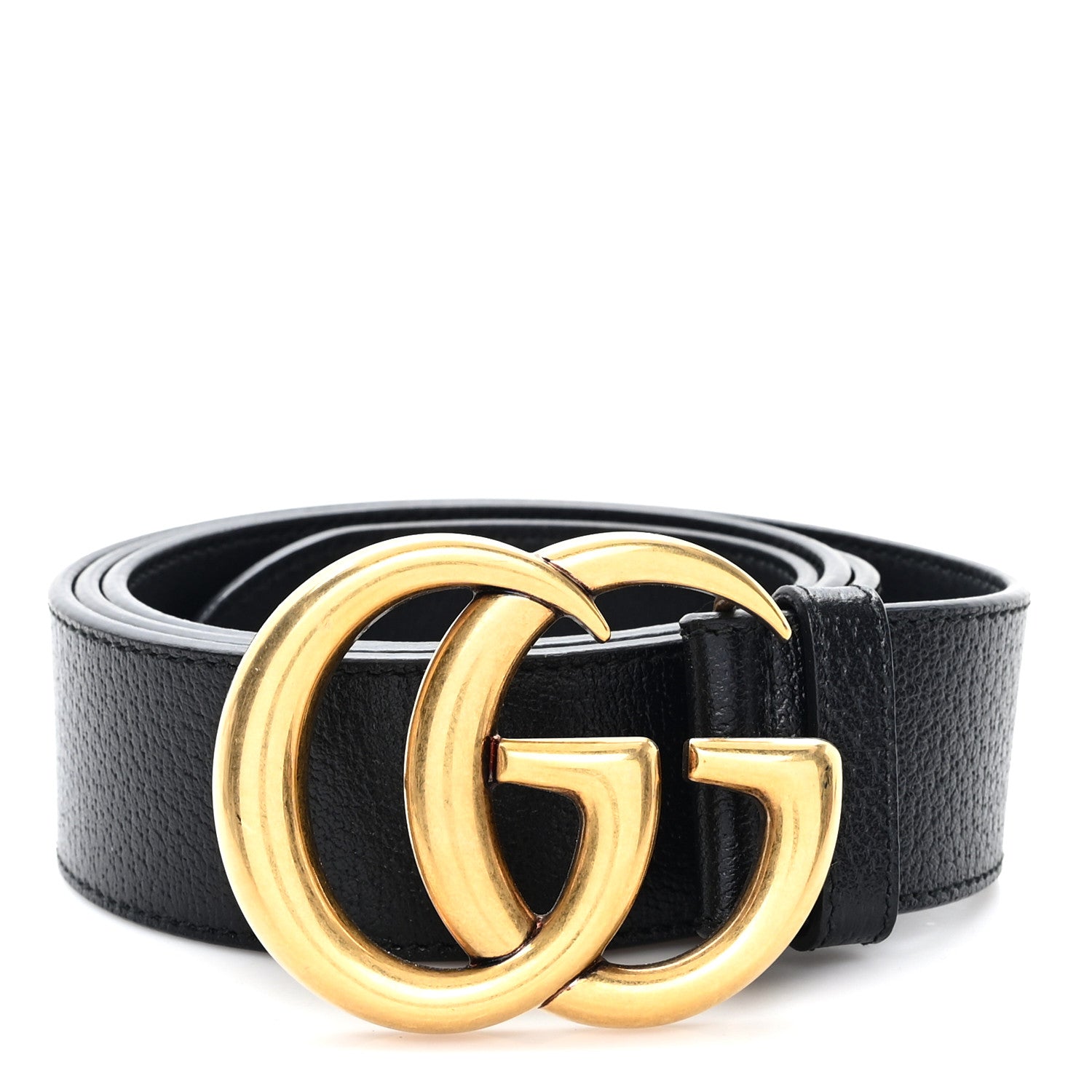 Gucci Textured Calfskin Double G 40mm Belt 105 42 Black 1 of 4