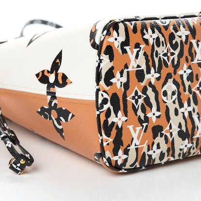 Louis Vuitton Monogram Giant Jungle Neverfull MM Ivory 10 of 12