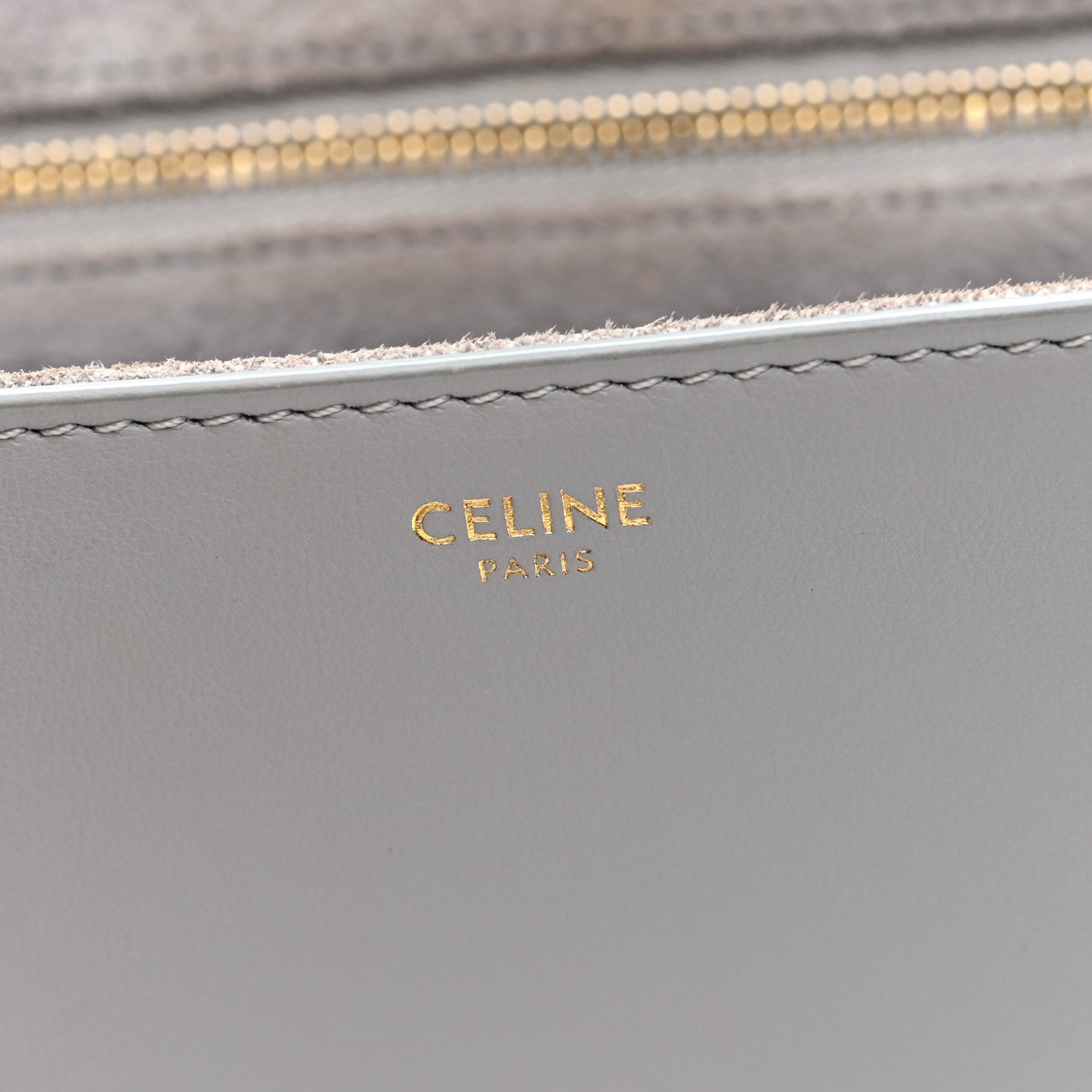 Celine Smooth Calfskin Teen Soft 16 Shoulder Bag Light Grey 6 of 9