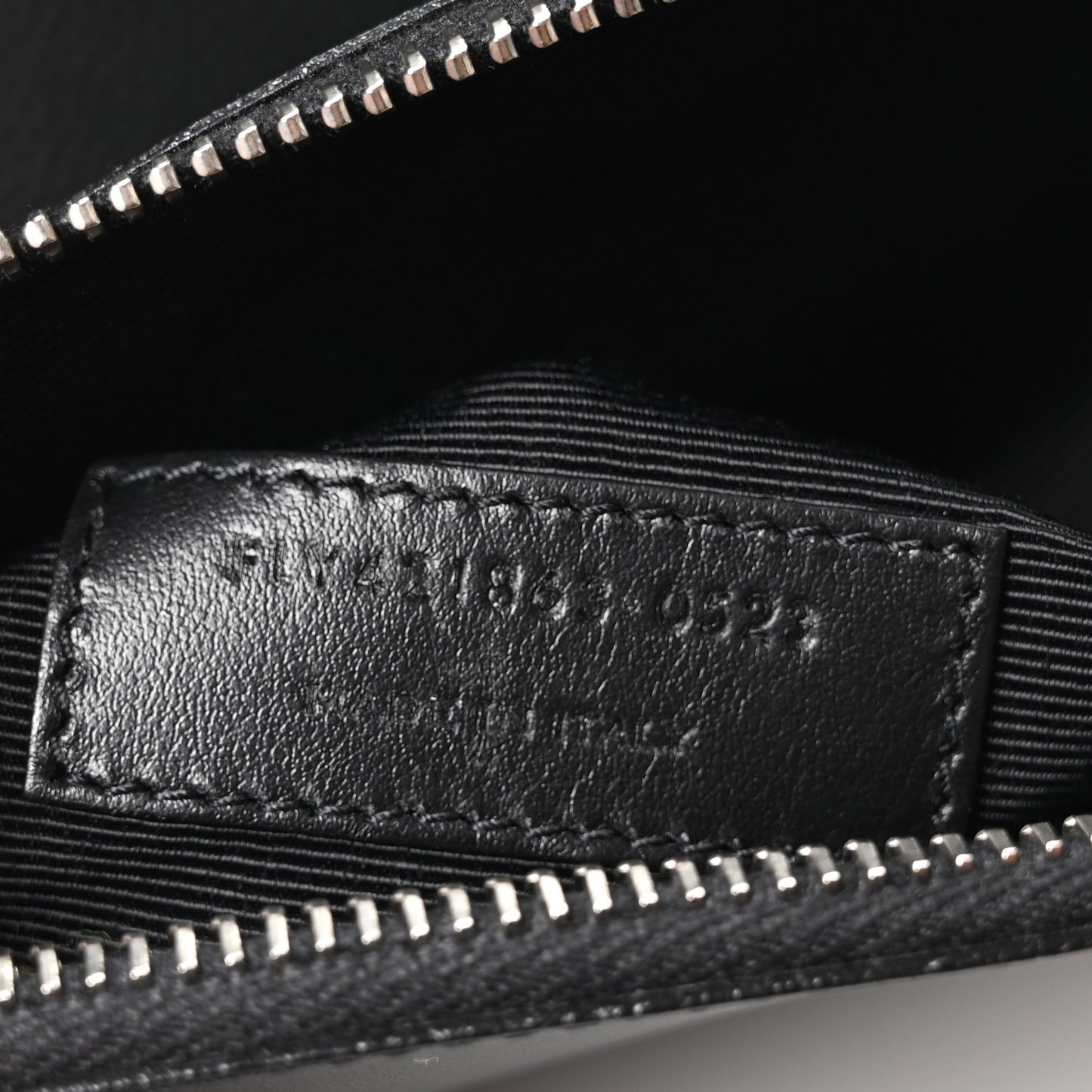Grained Calfskin Baby Sac De Jour Black