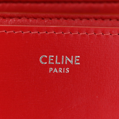 Celine Box Calfskin Medium Classic Box Flap Bag Red 7 of 20