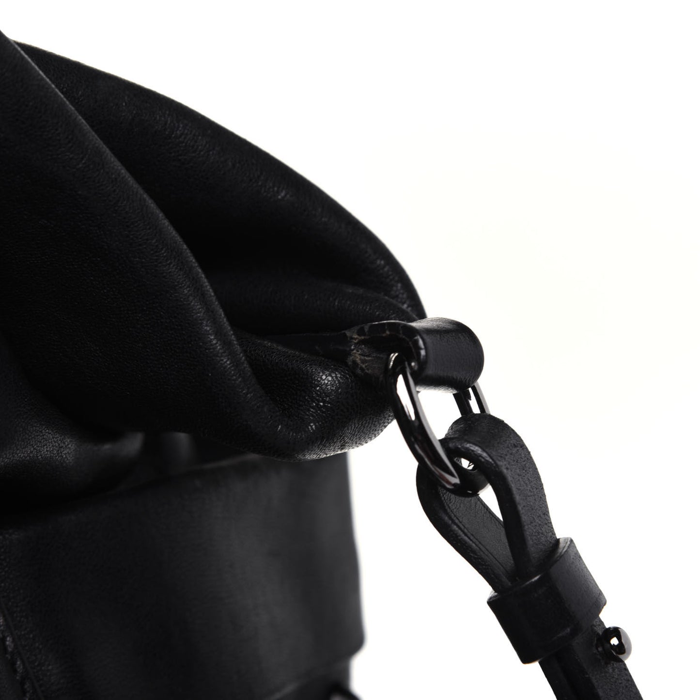 Lambskin Studded Blare Tote Black