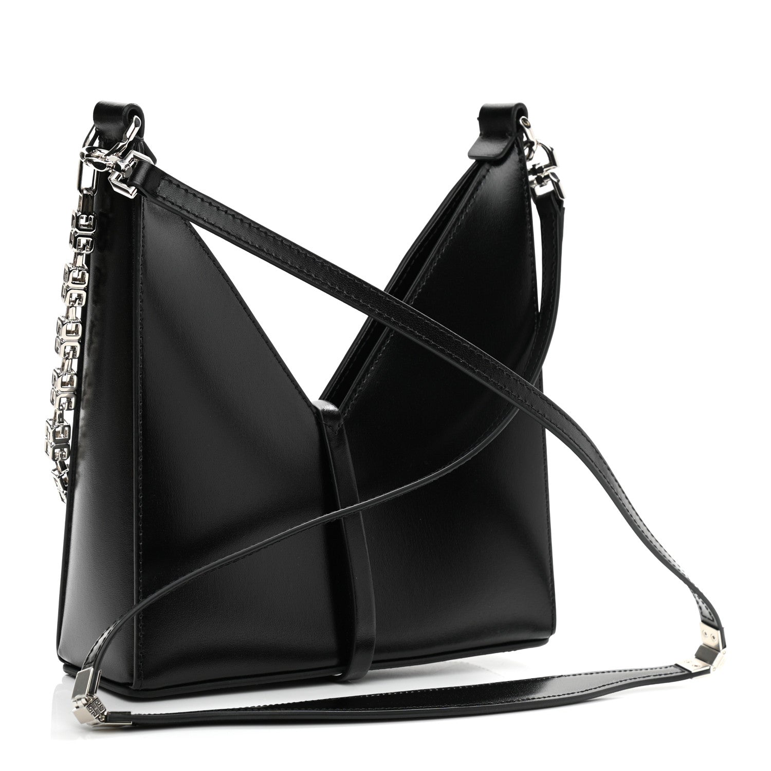 Givenchy Box Calfskin Mini Cut Out Shoulder Bag Black 3 of 10