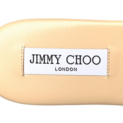 Jimmy Choo Shearling Flat Slide Sandals 37 Beige 6 of 8