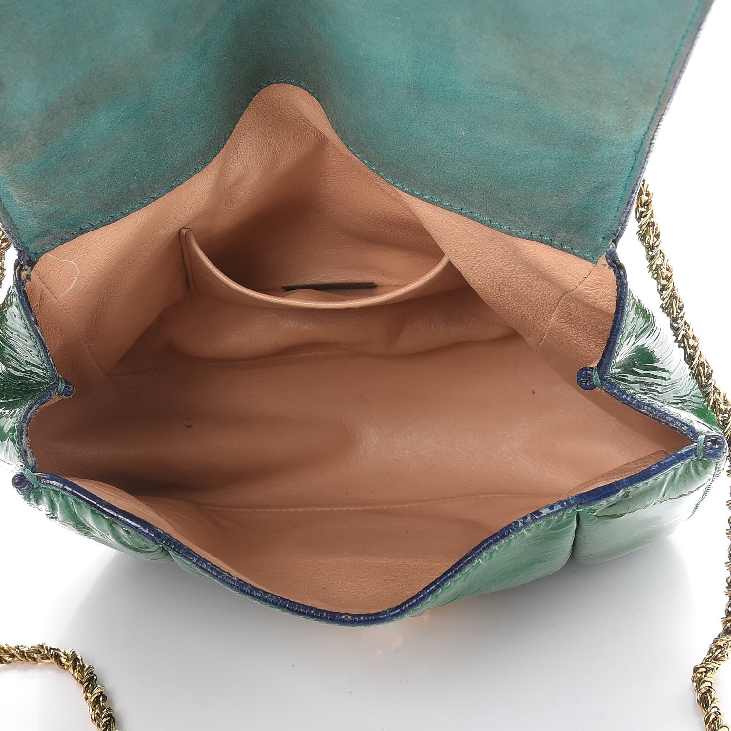 Chloe Patent Calfskin Small Elsie Shoulder Bag Green 6 of 14