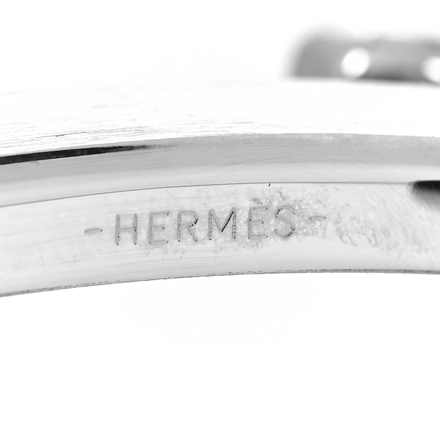 Hermes Brushed Palladium 32mm H Belt Buckle 3 of 4