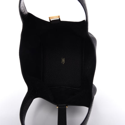 Hermes Taurillon Clemence Matte Alligator Picotin Lock Touch 18 PM Black 5 of 10