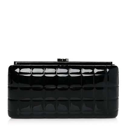 Chanel Patent Frame Chocolate Bar Clutch Black 1 of 9