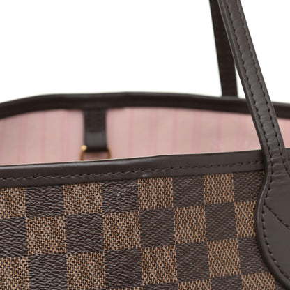 Louis Vuitton Damier Ebene Neo Neverfull MM Rose Ballerine 24 of 28
