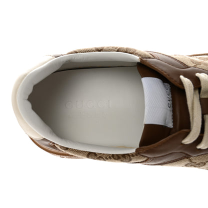 Gucci Dali Soft Calfskin GG Monogram Mens Chunky Sneakers 9 Hezelnut Beige Ebony Mystic White 6 of 13
