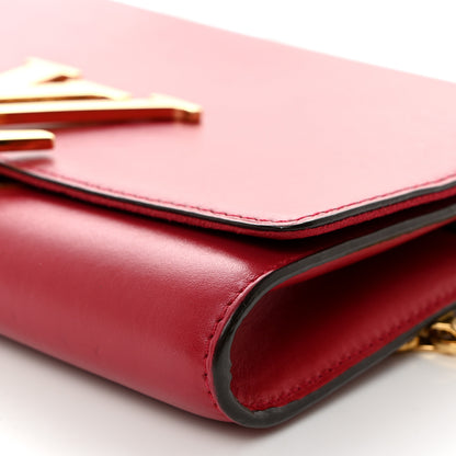 Louis Vuitton Calfskin Chain Louise MM Red 10 of 12