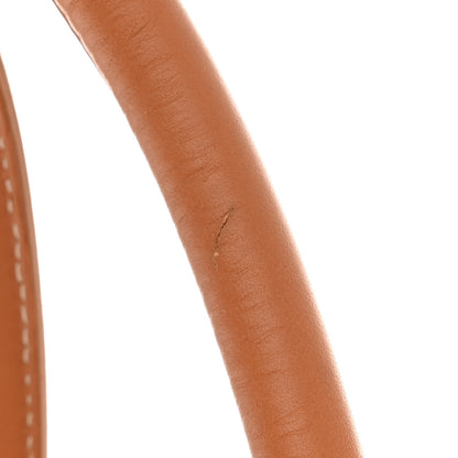 Celine Canvas Calfskin Logo Print Small Horizontal Cabas Natural Tan 12 of 12
