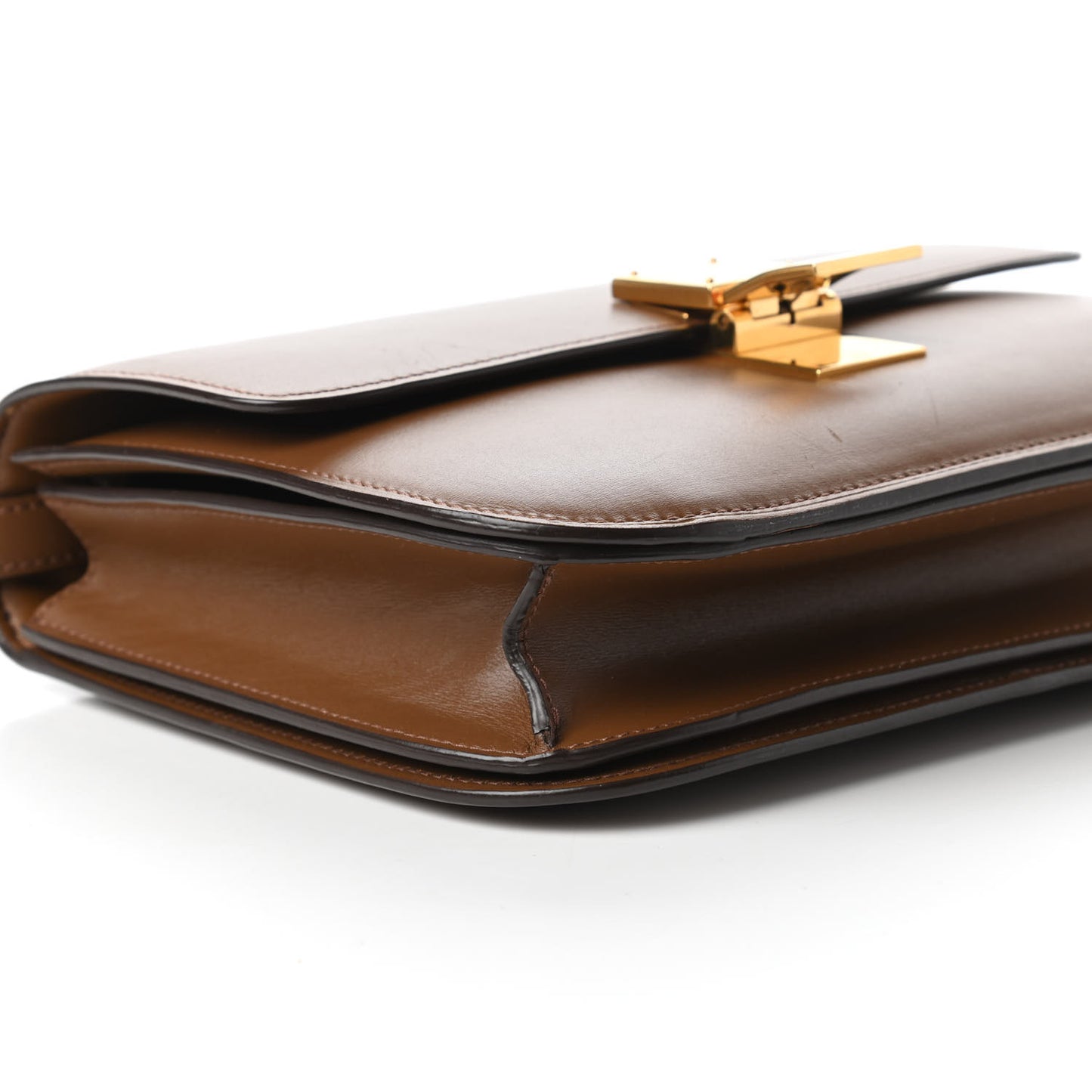 Box Calfskin Medium Classic Box Flap Bag Camel