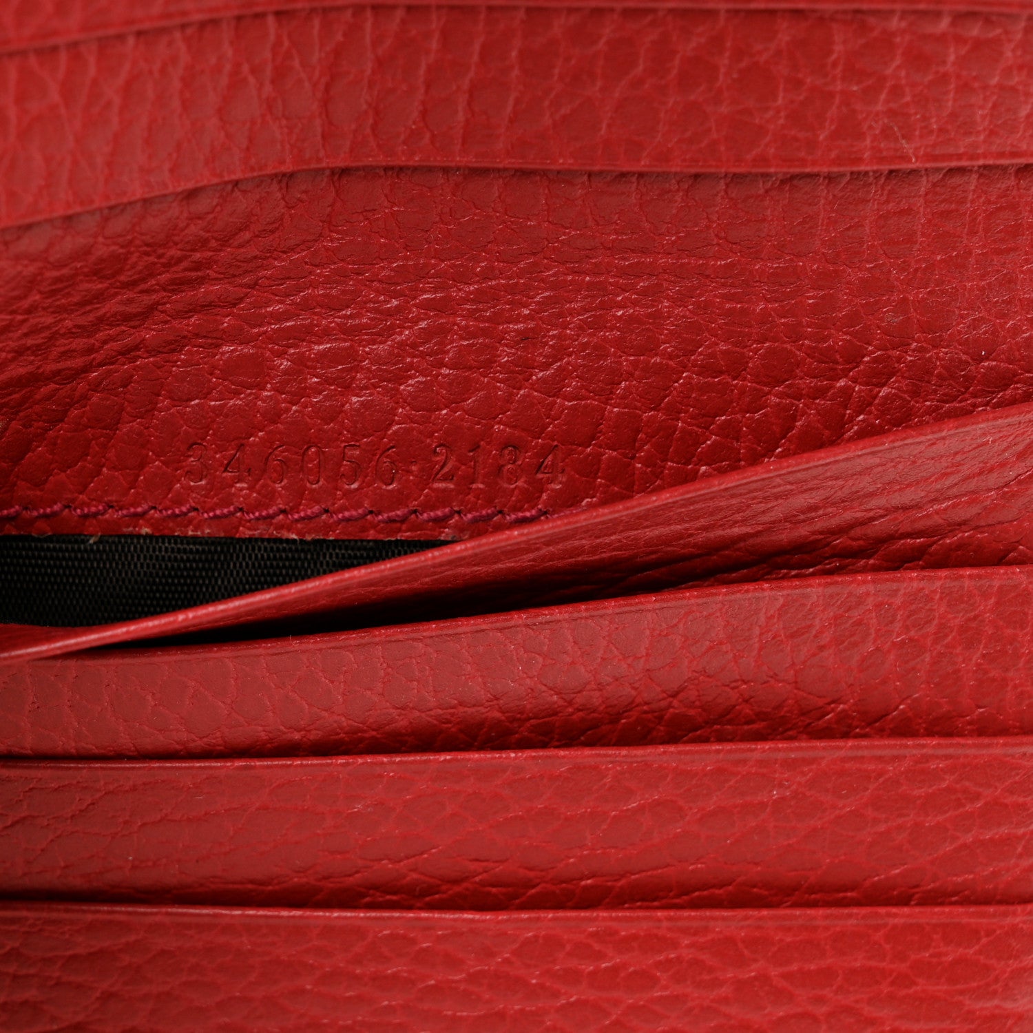 Gucci Monogram Dollar Calfskin Zip Around French Flap Wallet Beige Ebony Rosso 8 of 9