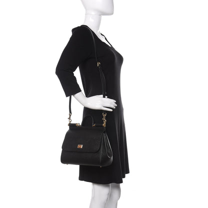 Dolce & Gabbana Dauphine Medium Miss Sicily Satchel Black 2 of 9