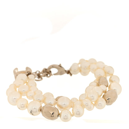 Chanel Pearl CC Multi Strand Bracelet Gold 1 of 5