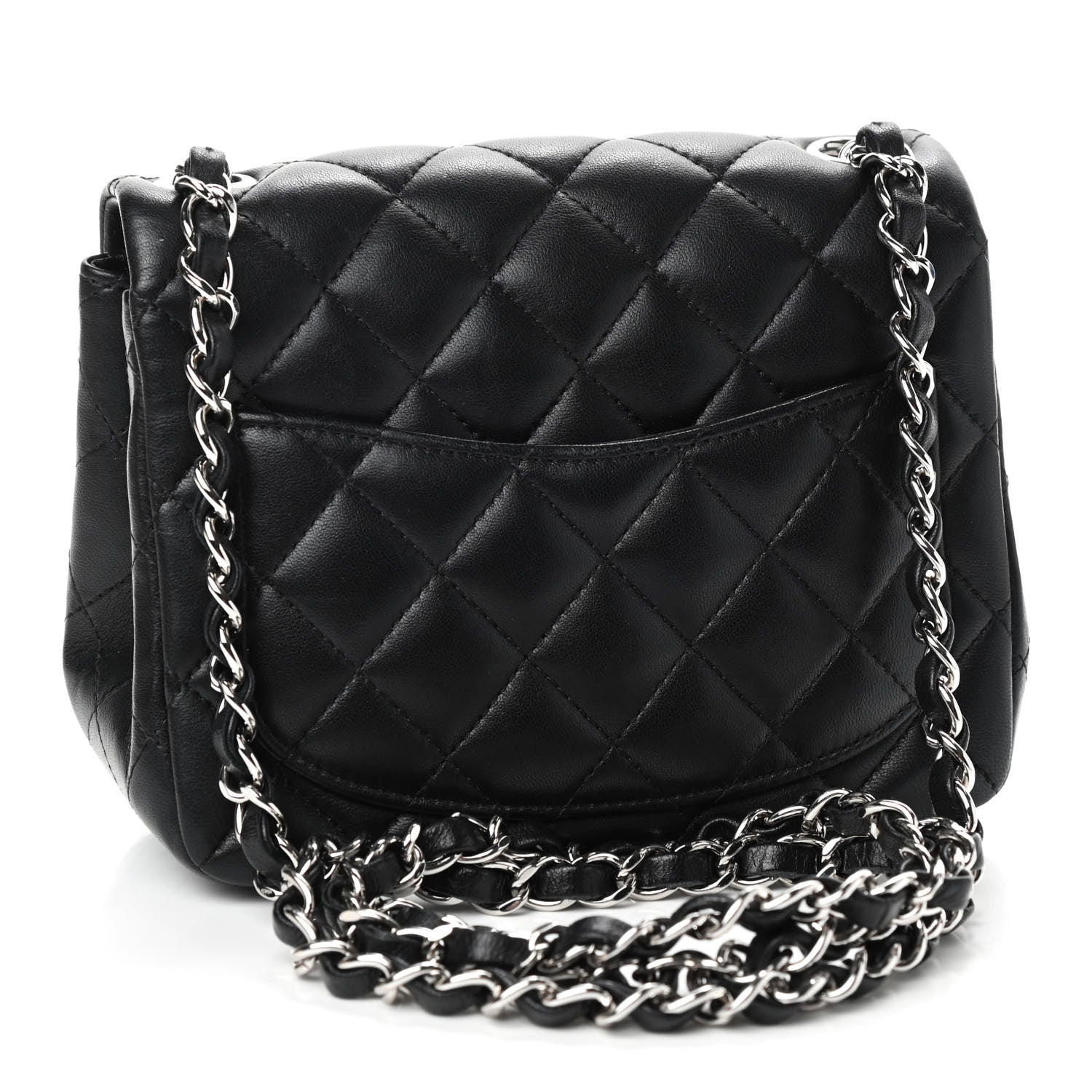 Chanel Lambskin Quilted Mini Square Flap Black 3 of 9