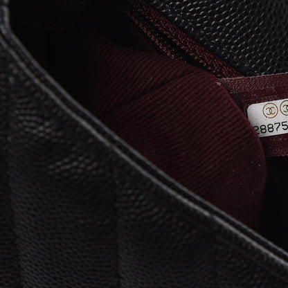 Chanel Caviar Chevron Quilted Mini Coco Handle Flap Black 10 of 11