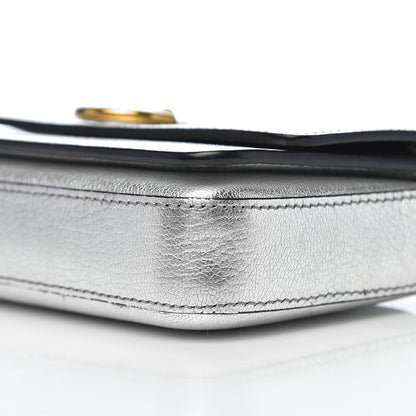 Burberry Metallic Hayes Goatskin D-Ring Mini Bag Silver 12 of 12
