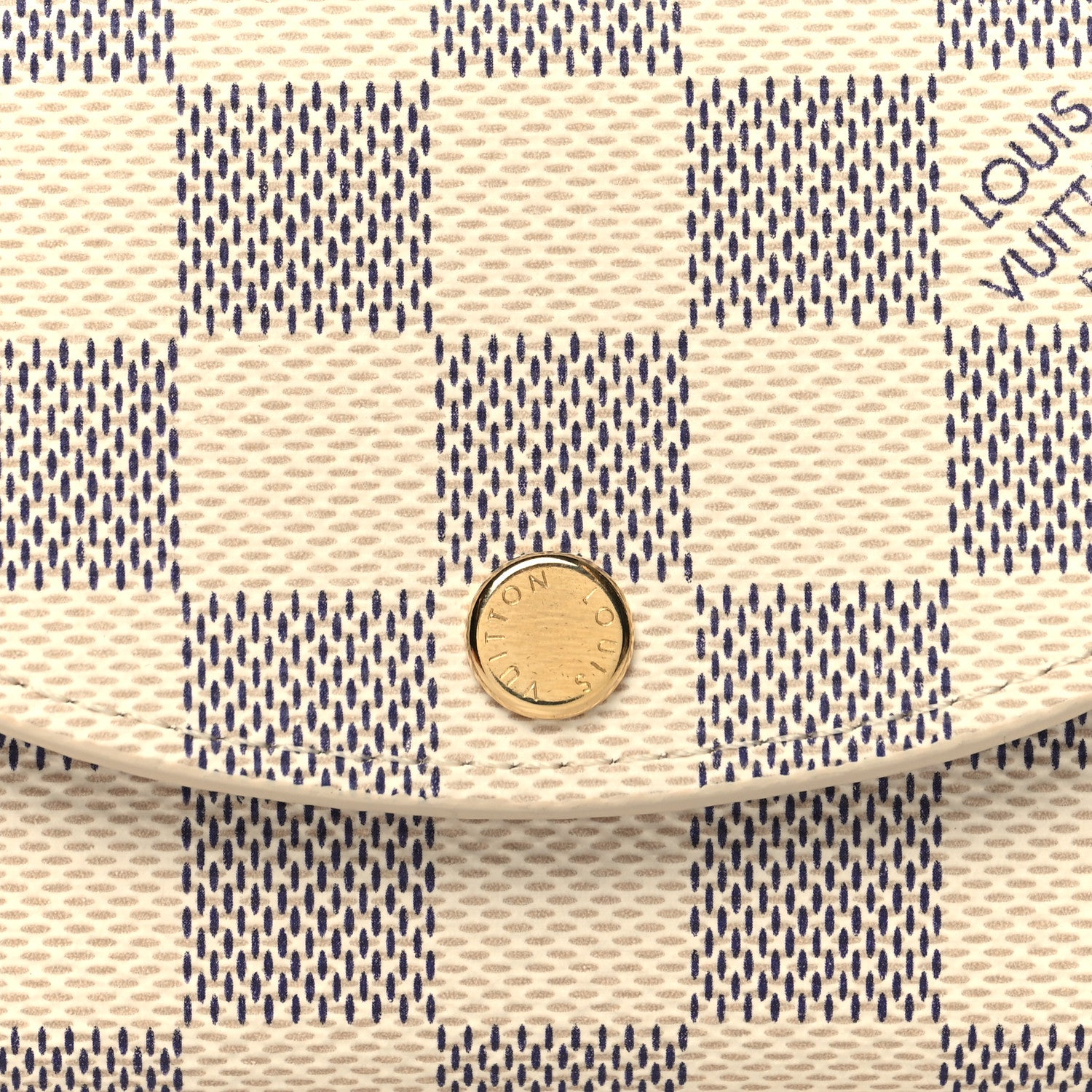 Louis Vuitton Damier Azur Rosalie Coin Purse Rose Ballerine 8 of 9