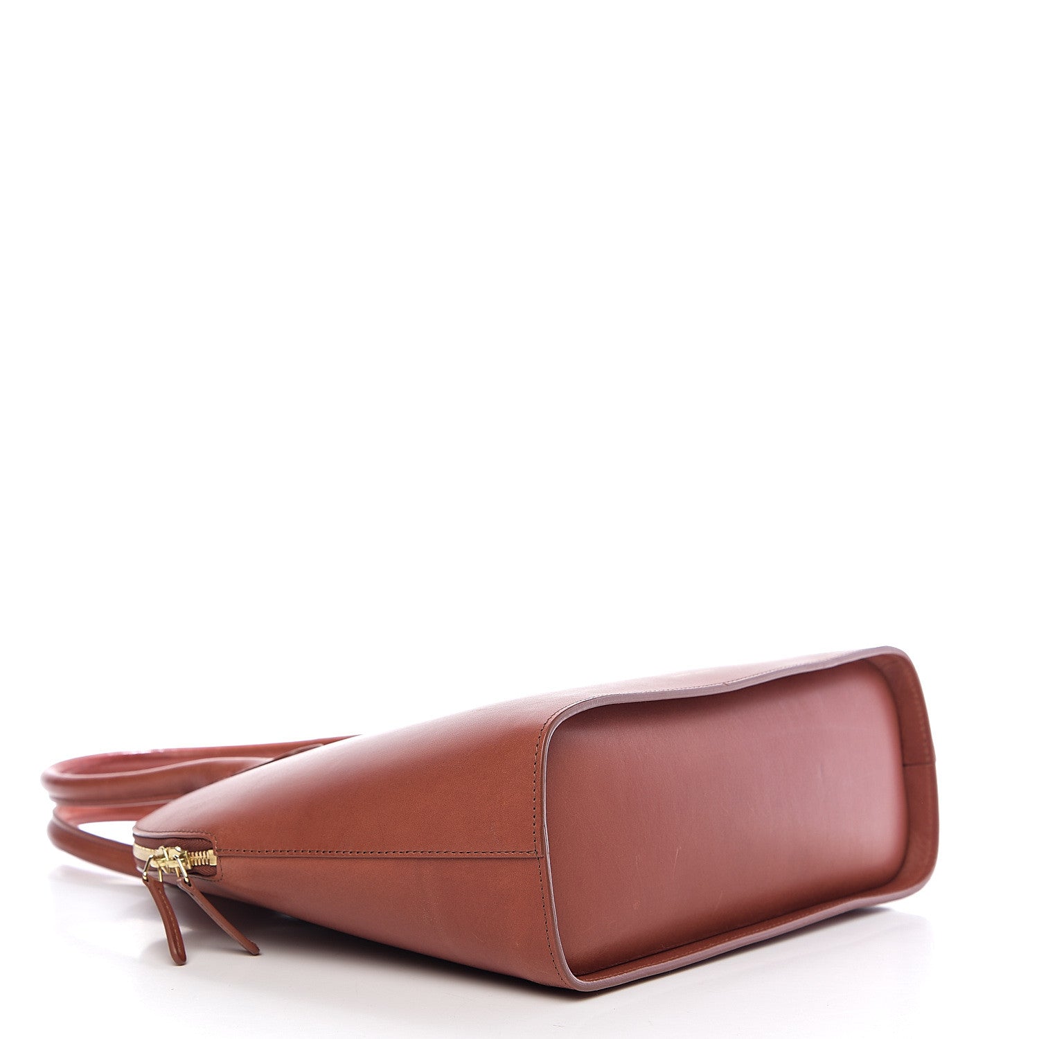 Mansur Gavriel Calfskin Top Handle Rounded Bag Brandy 3 of 12