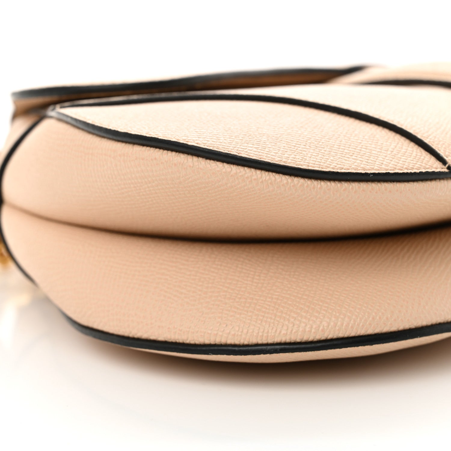 Christian Dior Grained Calfskin Saddle Bag With Strap Warm Taupe 9 of 15