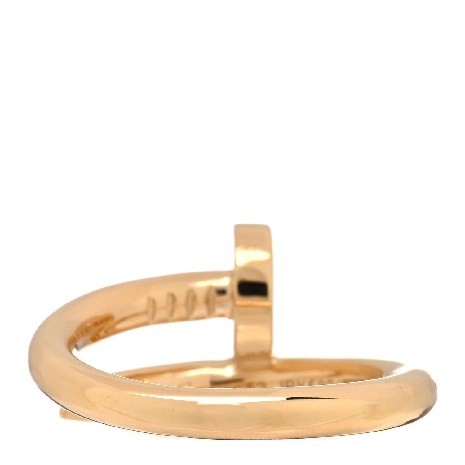 Cartier 18K Yellow Gold Juste Un Clou Ring 53 6.5 3 of 4