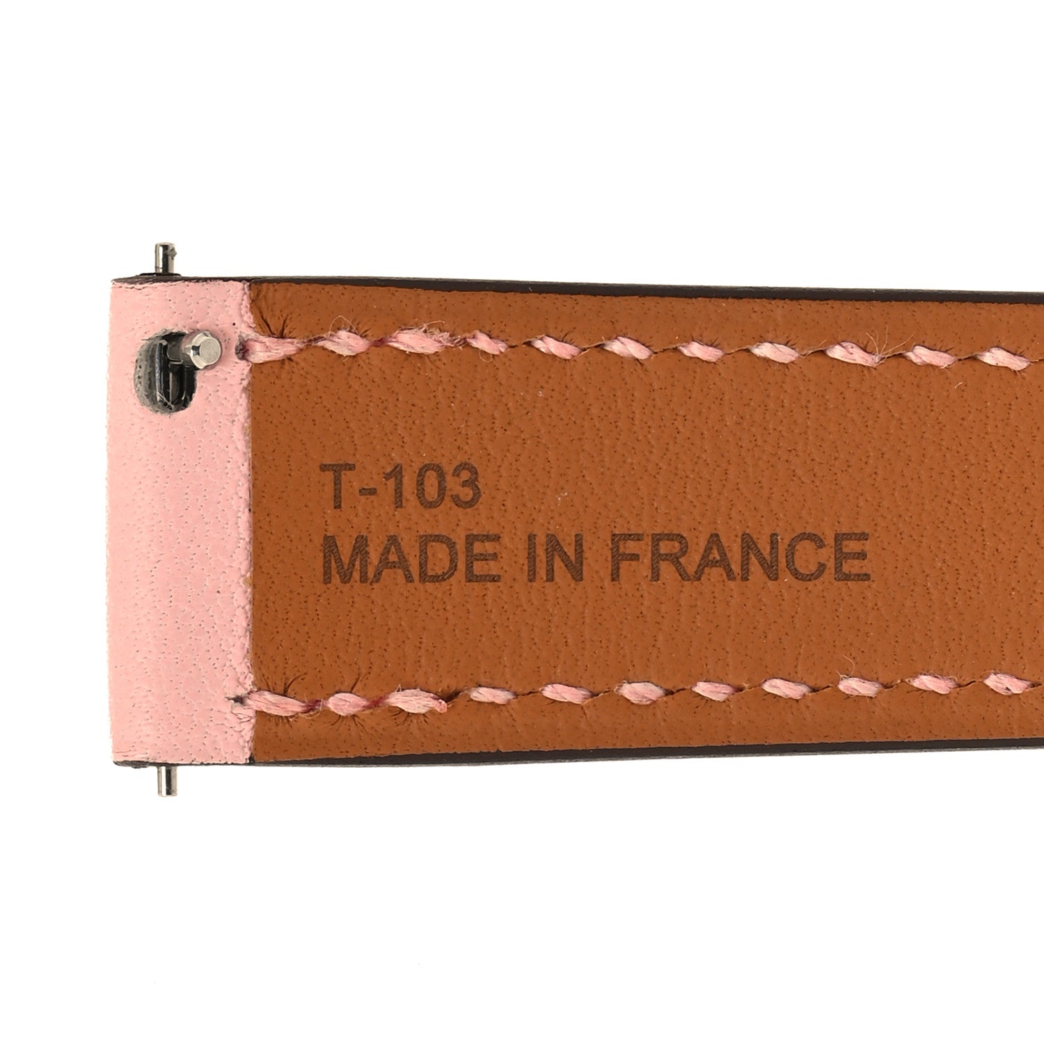 Hermes Swift Heure H Hour Watch Strap Rose Sakura 4 of 6