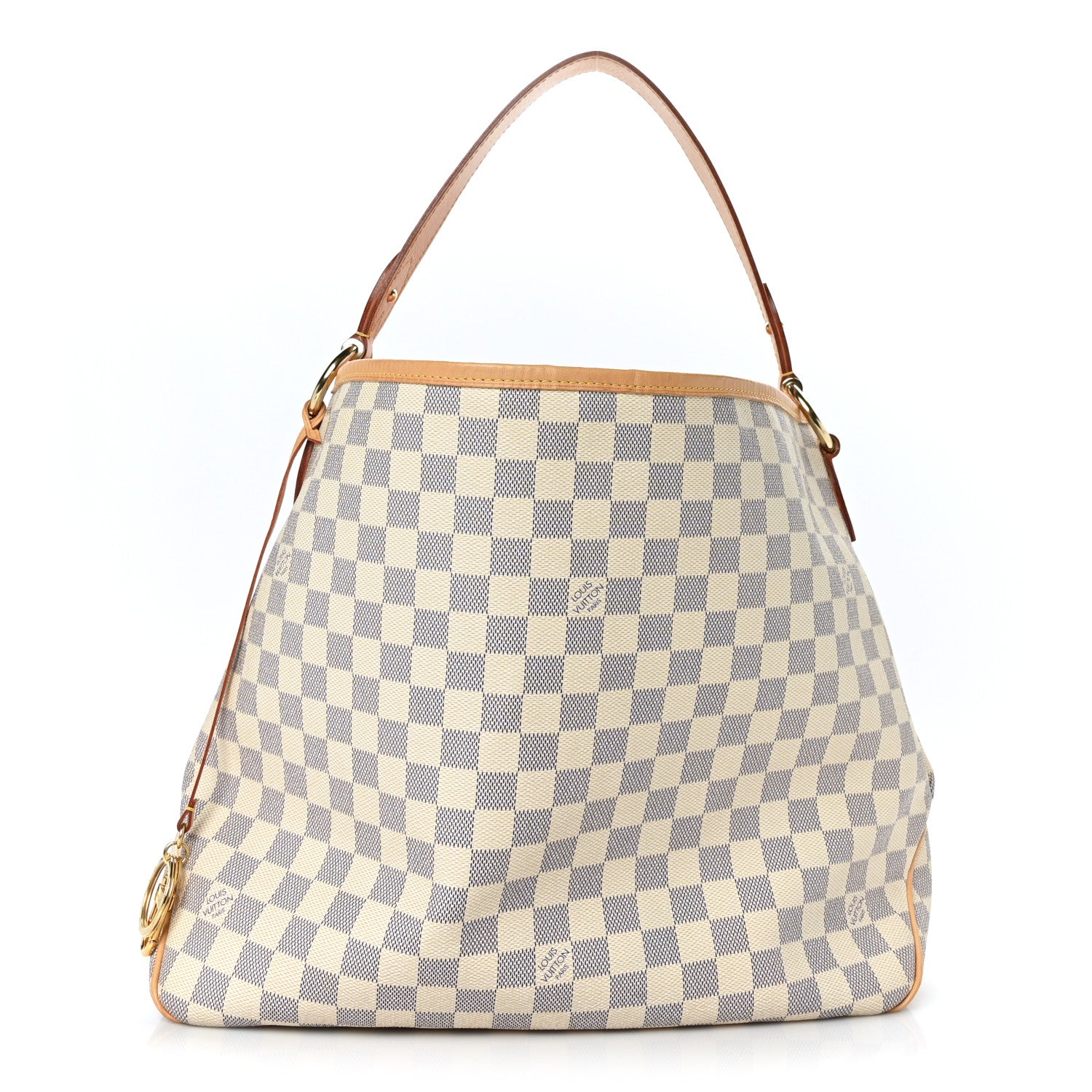 Louis Vuitton Damier Azur Delightful MM Rose Ballerine 1 of 9